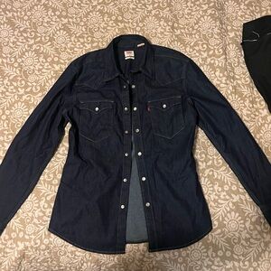 Levi's Dark Blue Denim Shirt